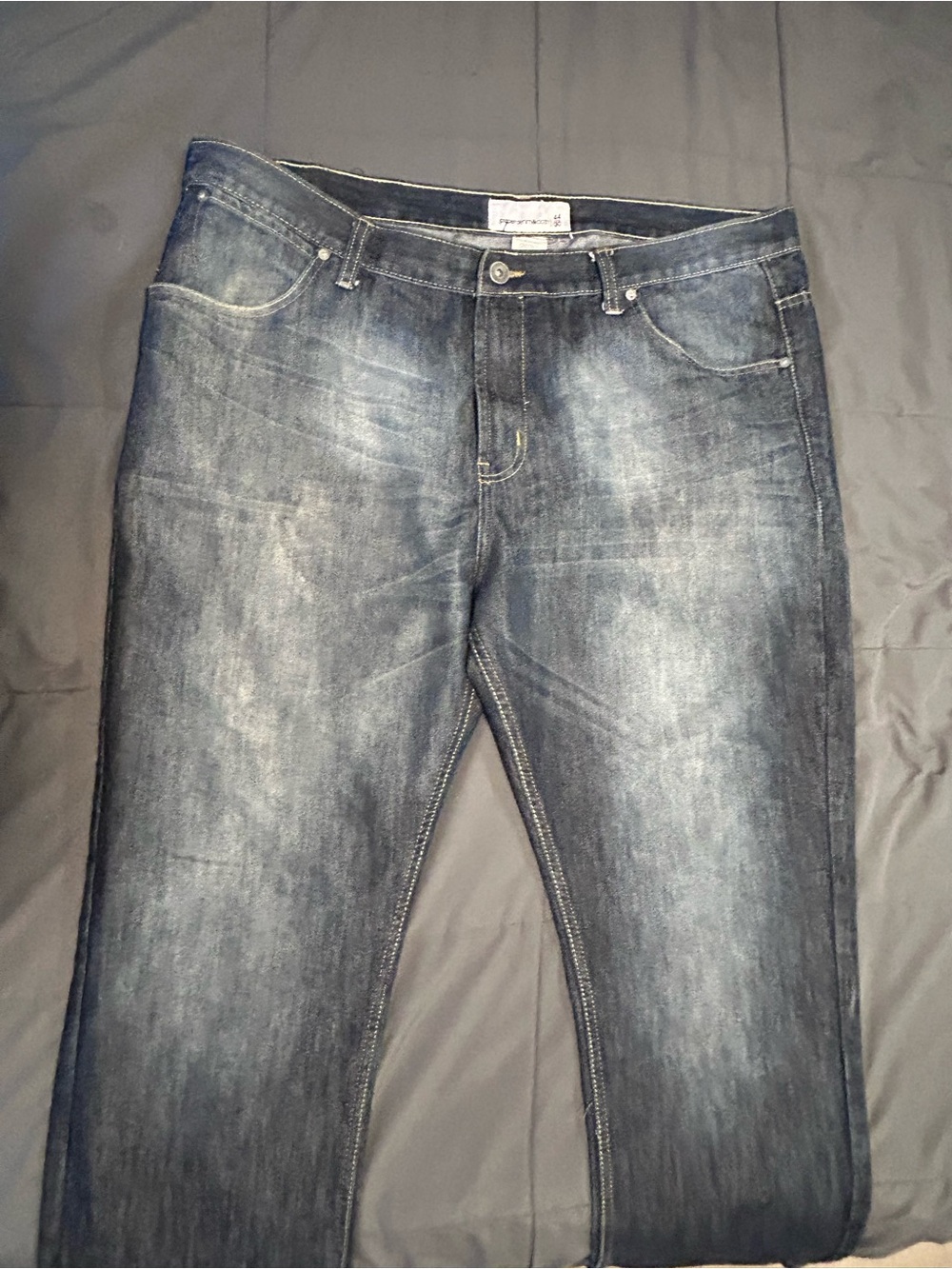 Paper Denim & Cloth Men's Faded Blue Straight Jeans